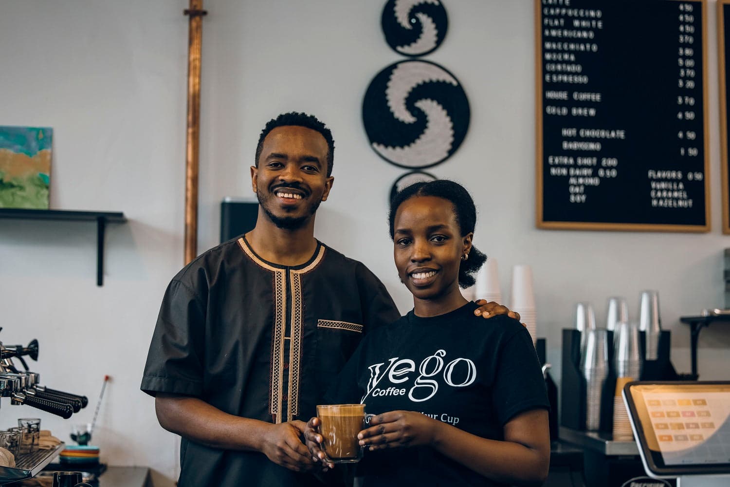 Fatuma and Francois Tuyishime, the family behind Yego Coffee